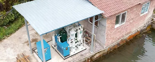 Système d’oxygène industriel pour une entreprise d’aquaculture en Arabie saoudite